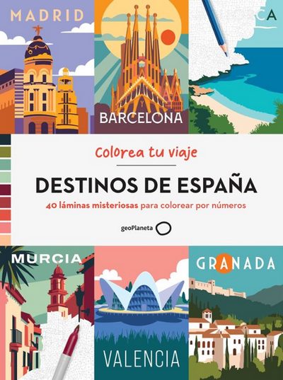 Colorea tu viaje. Destinos de España