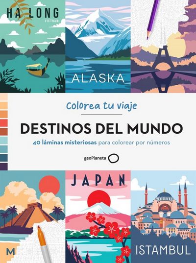 Colorea tu viaje. Destinos del mundo