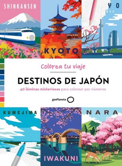 Colorea tu viaje. Destinos de Japón
