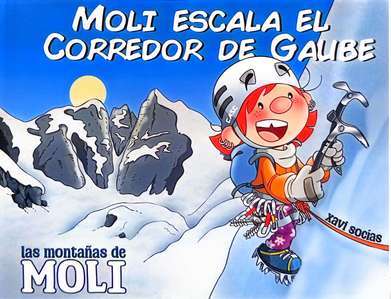 Moli escala el corredor de Gaube