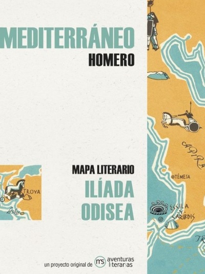 Mapa literario: Mediterráneo de Homero