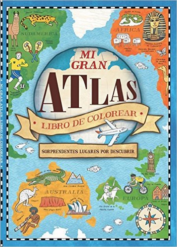 Mi gran Atlas. Libro de colorear