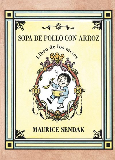 Sopa de pollo con arroz . Libros de los meses 