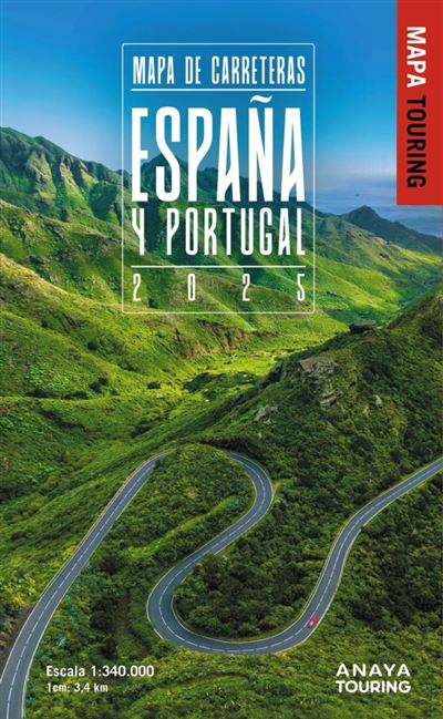 Mapa de carreteras Espana y Portugal 2025