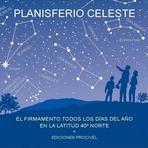 Planisferio celeste (Procivel). El firmamento todos los días del año en la latitud 40º Norte