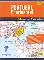 Portugal continental 2009-2011. Mapa de estradas