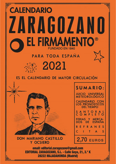 Calendario Zaragozano 2021