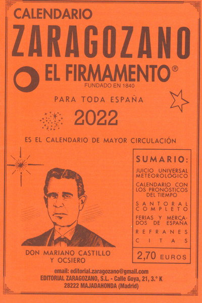 Calendario Zaragozano 2022